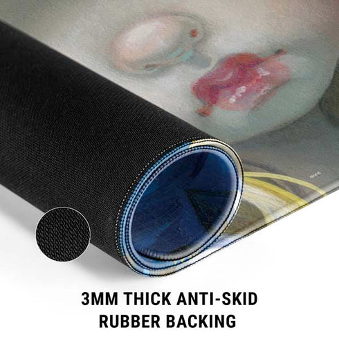 Artist Alice in Van Gogh Starry Night by Jasmine Becket-Griffith Gaming Mouse Pad